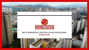 Best residential developers bangalore