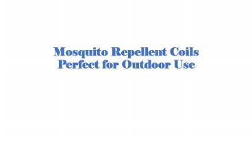 Mosquito Repellent Coils Perfect for Outdoor Use