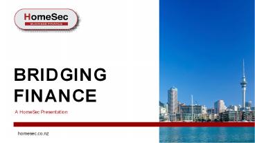 Best Short Term Bridging Loans At HomeSec