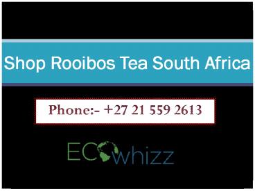 Shop Rooibos Tea South Africa