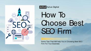 How To Choose Best SEO Firm?