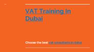 VAT Training In Dubai