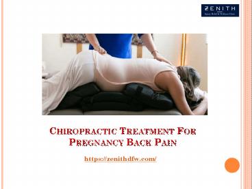 Chiropractic Treatment for Pregnancy Back Pain