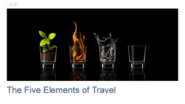 The Five Elements of Travel