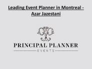 Leading Event Planner in Montreal - Azar Jazestani