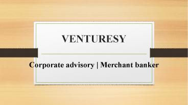 Corporate advisory | Merchant banker