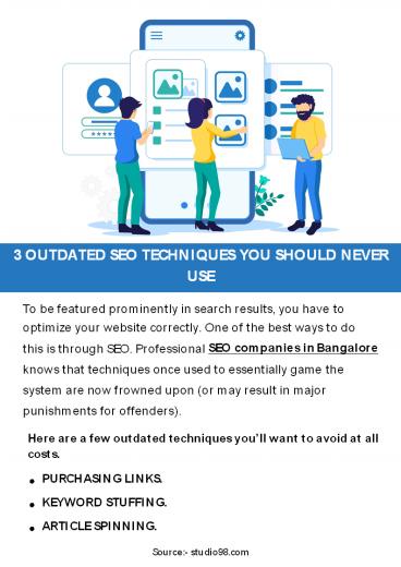 3 Outdated SEO Techniques You Should Never Use