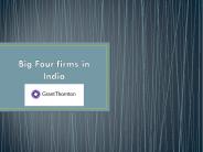 Big Four firms in India