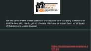 Melbourne's Waste Removal Service
