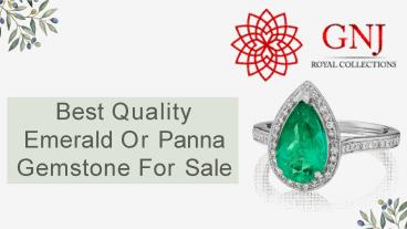 Best Quality Emerald Or Panna Gemstone For Sale