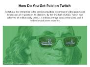 how do you paid on twitch