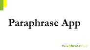 paraphraseapp