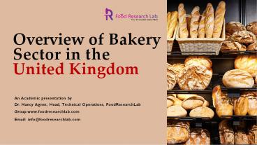 Overview of Bakery sector in UK
