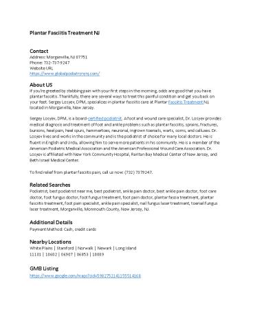 Plantar Fasciitis Treatment NJ (1)