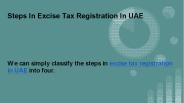 Steps In Excise Tax Registration In UAE