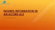 Insured Information in an ACORD AL3