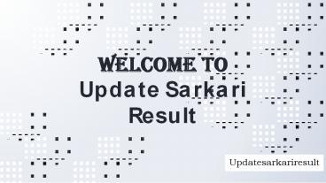 Update Sarkari result website