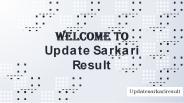 Update Sarkari result website