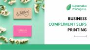 Business Compliment Slips Printing