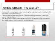 Nicotine Salt Shots - The Vape Life