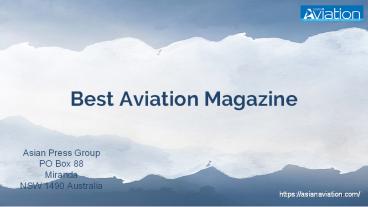 Aviation Magazine