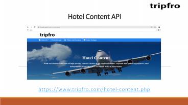 Hotel Content API