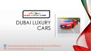 Best supercar rental Dubai
