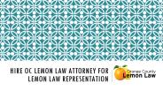 OC Lemon Law Attorney