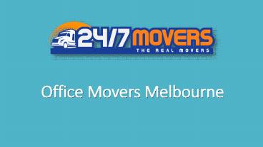 Office Movers Melbourne