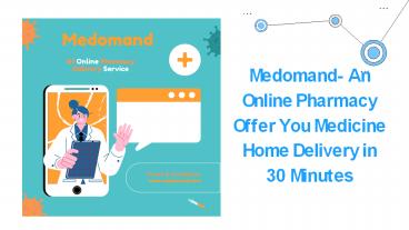 Online Pharmacy Delivery Service