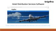 Hotel Distribution Services Software