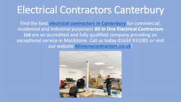 Electrical Contractors Canterbury