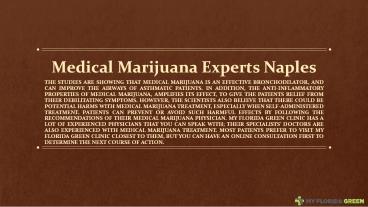 Is Medical Marijuana beneficial for Asthma