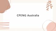 Chartered Status (CPENG Australia)