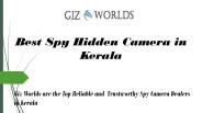 Spy Hidden Camera in Kerala