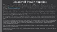 Meanwell Power Supplies