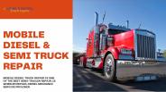 Mobile Diesel and Semi Truck Repair Service Carrollton, Texas