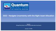 2022 Navigate Uncertainty with the Right Asset Allocation