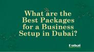 What are the Best Packages for a Business Setup in Dubai?   https://www.dubaibusinesssetup.ae/