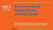 Best Commercial Project Omaxe Chandni Chowk