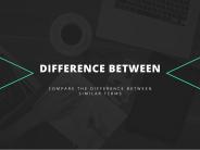 Difference between similar terms (1)