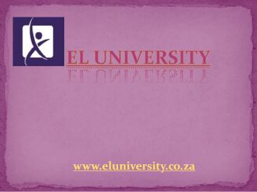 EL University –  Faculty of Art Design and Architecture