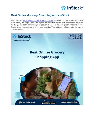 Best Online Grocery Shopping App - InStock