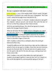 BEST CBSE SCHOOL  IN BANGALORE