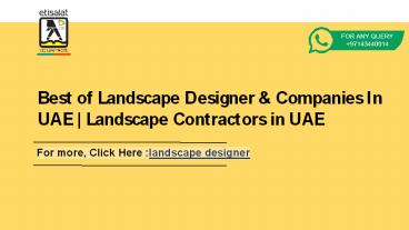Best of Landscape Designer & Companies In UAE | Landscape Contractors in UAE (1)