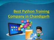 Best Python Training Company in Chandigarh