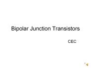Bipolar Junction Transistors