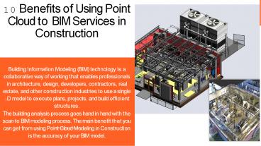 10 Benefits of using Point cloud to BIM services in construction