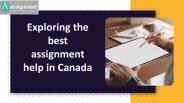 Exploring the best assignment help in Canada