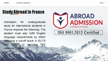 Study Abroad In France